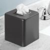 image:imagemDesign Steel Square Tissue Box Cover Modern Facial Tissue Holder for Bathroom Vanity Countertops Bedroom Dressers Night Stands Desks Office and Tables  Unity Collection  SatinGraphite