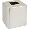 image:imagemDesign Steel Square Tissue Box Cover Modern Facial Tissue Holder for Bathroom Vanity Countertops Bedroom Dressers Night Stands Desks Office and Tables  Unity Collection  SatinSatin