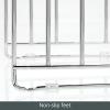 image:imagemDesign Pot Lid and Pan Rack  Metal Wire Rack for Cabinets Pantries or Kitchen Surfaces  Freestanding Pan Stand with 5 Slots for Pans Pots Lids and Crockery  Dark GreyChrome
