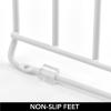 image:imagemDesign Pot Lid and Pan Rack  Metal Wire Rack for Cabinets Pantries or Kitchen Surfaces  Freestanding Pan Stand with 5 Slots for Pans Pots Lids and Crockery  Dark GreyWhite
