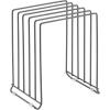 image:imagemDesign Pot Lid and Pan Rack  Metal Wire Rack for Cabinets Pantries or Kitchen Surfaces  Freestanding Pan Stand with 5 Slots for Pans Pots Lids and Crockery  Dark GreyGraphite Gray