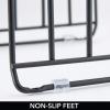 image:imagemDesign Pot Lid and Pan Rack  Metal Wire Rack for Cabinets Pantries or Kitchen Surfaces  Freestanding Pan Stand with 5 Slots for Pans Pots Lids and Crockery  Dark GreyBlack