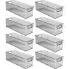 image:imagemDesign Plastic Video Game and DVD Storage Organizer  Game and Movie Disc Holder Bin with Handles for Home Media Console Stand and Closet Shelf  Ligne Collection  8 Pack  Smoke GraySmoke Gray