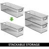 image:imagemDesign Plastic Video Game and DVD Storage Organizer  Game and Movie Disc Holder Bin with Handles for Home Media Console Stand and Closet Shelf  Ligne Collection  8 Pack  Smoke GraySmoke Gray