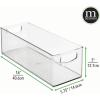 image:imagemDesign Plastic Video Game and DVD Storage Organizer  Game and Movie Disc Holder Bin with Handles for Home Media Console Stand and Closet Shelf  Ligne Collection  8 Pack  Smoke GrayClear