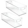 image:imagemDesign Plastic Video Game and DVD Storage Organizer  Game and Movie Disc Holder Bin with Handles for Home Media Console Stand and Closet Shelf  Ligne Collection  8 Pack  Smoke GrayClear