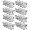 image:imagemDesign Plastic Video Game and DVD Storage Organizer  Game and Movie Disc Holder Bin with Handles for Home Media Console Stand and Closet Shelf  Ligne Collection  8 Pack  Smoke GraySmoke Gray