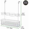 image:imagemDesign Metal Over Door Bathroom Hair Care amp Styling Tool Organizer Storage Basket for Hair Dryer Flat Irons Curling Wands Hair Straighteners  Hang InsideOutside Cabinet Doors  ChromeChrome