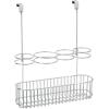 image:imagemDesign Metal Over Door Bathroom Hair Care amp Styling Tool Organizer Storage Basket for Hair Dryer Flat Irons Curling Wands Hair Straighteners  Hang InsideOutside Cabinet Doors  ChromeChrome