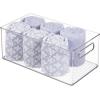 image:imagemDesign Deep Plastic Storage Organizer Container Bin Bath and Shower Organization for Cabinet Cupboard Shelves Counter or Closet  Holds Shampoo Vitamins Ligne Collection 2 Pack Clear