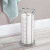 image:imagemDesign Metal Free Standing Toilet Paper Organizer Stand  3 Rolls of Jumbo Toilet Tissue Storage  Bathroom Decor Accessory for Under Sink Vanity and Inside Cabinet Shelf  Omni Collection ChromeChrome