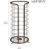 image:imagemDesign Metal Free Standing Toilet Paper Organizer Stand  3 Rolls of Jumbo Toilet Tissue Storage  Bathroom Decor Accessory for Under Sink Vanity and Inside Cabinet Shelf  Omni Collection ChromeBronze