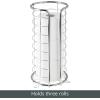 image:imagemDesign Metal Free Standing Toilet Paper Organizer Stand  3 Rolls of Jumbo Toilet Tissue Storage  Bathroom Decor Accessory for Under Sink Vanity and Inside Cabinet Shelf  Omni Collection ChromeChrome