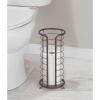 image:imagemDesign Metal Free Standing Toilet Paper Organizer Stand  3 Rolls of Jumbo Toilet Tissue Storage  Bathroom Decor Accessory for Under Sink Vanity and Inside Cabinet Shelf  Omni Collection ChromeBronze