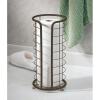 image:imagemDesign Metal Free Standing Toilet Paper Organizer Stand  3 Rolls of Jumbo Toilet Tissue Storage  Bathroom Decor Accessory for Under Sink Vanity and Inside Cabinet Shelf  Omni Collection ChromeBronze