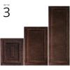 image:imagemDesign Microfiber Bath Mat Set  3 Piece Bathroom Rugs  NonSlip Floor Mats for After Bath Shower  Water Absorbent Machine Washable Bathroom Carpet Rugs  Hydra Collection  Set of 3 Dark BrownChocolate