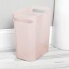 image:imagemDesign Plastic Slim Large 25 Gallon Trash Can Wastebasket Classic Garbage Container Recycle Bin for Bathroom Bedroom Kitchen Office Outdoor Waste Recycling  Aura Collection  Light PinkBlushLight Pink