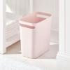 image:imagemDesign Plastic Slim Large 25 Gallon Trash Can Wastebasket Classic Garbage Container Recycle Bin for Bathroom Bedroom Kitchen Office Outdoor Waste Recycling  Aura Collection  Light PinkBlushLight Pink