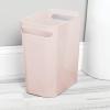 image:imagemDesign Plastic Slim Large 25 Gallon Trash Can Wastebasket Classic Garbage Container Recycle Bin for Bathroom Bedroom Kitchen Office Outdoor Waste Recycling  Aura Collection  Light PinkBlushLight Pink