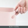 image:imagemDesign Plastic Slim Large 25 Gallon Trash Can Wastebasket Classic Garbage Container Recycle Bin for Bathroom Bedroom Kitchen Office Outdoor Waste Recycling  Aura Collection  Light PinkBlushLight Pink