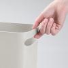 image:imagemDesign Plastic Slim Large 25 Gallon Trash Can Wastebasket Classic Garbage Container Recycle Bin for Bathroom Bedroom Kitchen Office Outdoor Waste Recycling  Aura Collection  Light PinkBlushLight Grey