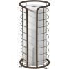 image:imagemDesign Metal Free Standing Toilet Paper Organizer Stand  3 Rolls of Jumbo Toilet Tissue Storage  Bathroom Decor Accessory for Under Sink Vanity and Inside Cabinet Shelf  Omni Collection ChromeBronze