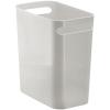 image:imagemDesign Plastic Slim Large 25 Gallon Trash Can Wastebasket Classic Garbage Container Recycle Bin for Bathroom Bedroom Kitchen Office Outdoor Waste Recycling  Aura Collection  Light PinkBlushLight Grey