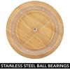 image:imagemDesign Bamboo Lazy Susan Turntable Food Storage Container for Cabinets Pantry Refrigerator Countertops Spinning Organizer for Spice Bottles Condiments Baking 9 Round Echo Collection NaturalPack of 2