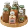 image:imagemDesign Bamboo Lazy Susan Turntable Food Storage Container for Cabinets Pantry Refrigerator Countertops Spinning Organizer for Spice Bottles Condiments Baking 9 Round Echo Collection NaturalPack of 2