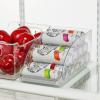 image:imagemDesign Compact Plastic Kitchen and Pantry Storage Organizer Bin for Tall Skinny SodaPop Cans  Kitchen Pantry Refrigerator  Clear14 x 675 x 6