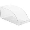 image:imagemDesign Compact Plastic Kitchen and Pantry Storage Organizer Bin for Tall Skinny SodaPop Cans  Kitchen Pantry Refrigerator  Clear14 x 675 x 6