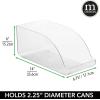 image:imagemDesign Compact Plastic Kitchen and Pantry Storage Organizer Bin for Tall Skinny SodaPop Cans  Kitchen Pantry Refrigerator  Clear14 x 675 x 6 Pack of 2