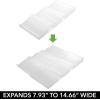 image:imagemDesign Expandable Plastic Deluxe Spice Rack Drawer Organizer for Kitchen Cabinet Drawers 3 Tier Slanted for Spice Jars Food Seasoning Bottle Storage Ligne Collection  ClearClear