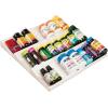 image:imagemDesign Expandable Plastic Deluxe Spice Rack Drawer Organizer for Kitchen Cabinet Drawers 3 Tier Slanted for Spice Jars Food Seasoning Bottle Storage Ligne Collection  ClearCream