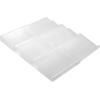 image:imagemDesign Expandable Plastic Deluxe Spice Rack Drawer Organizer for Kitchen Cabinet Drawers 3 Tier Slanted for Spice Jars Food Seasoning Bottle Storage Ligne Collection  ClearClear