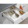 image:imagemDesign Expandable Plastic Deluxe Spice Rack Drawer Organizer for Kitchen Cabinet Drawers 3 Tier Slanted for Spice Jars Food Seasoning Bottle Storage Ligne Collection  ClearClear