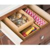 image:imagemDesign Pack of 2 Functional Drawer Organiser  Elegant Bamboo Kitchen Drawer Divider for Cutlery Silverware Utensils  Convenient Drawer Separator  Light Brown152 x 229 x 51 cm