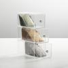 image:imagemDesign Plastic Kitchen Pantry Stackable Storage Organizer Container Station with 3 Drawers for Cabinet Countertop Holds Coffee Tea Sugar Packets Creamers  Lumiere Collection  ClearClear