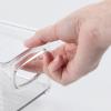 image:imagemDesign Small Plastic Office Storage Container Bins with Handles for Organization in Filing Cabinet Closet Shelf or Desk Drawers Organizer for Notes Pens Pencils Ligne Collection Clear