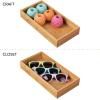 image:imagemDesign Wooden Bamboo Drawer Organizer  12 Long Stackable Storage Box Tray for Kitchen DrawersCabinet  Utensil Silverware Spatula and Flatware Holder  Echo Collection  2 Pack Natural Wood