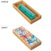 image:imagemDesign Wooden Bamboo Drawer Organizer  15 Long Stackable Storage Box Tray for Kitchen DrawersCabinet  Utensil Silverware Spatula and Flatware Holder  Echo Collection  2 Pack Natural Wood