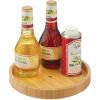 image:imagemDesign Bamboo Lazy Susan Turntable Food Storage Container for Cabinets Pantry Refrigerator Countertops Spinning Organizer for Spice Bottles Condiments Baking 9 Round Echo Collection NaturalPack of 2