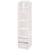 image:imagemDesign Fabric Hanging Organizer  Over Closet Rod Storage  7 Shelves3 Removable Drawers for Baby Nursery or Bedroom Organization Holds Clothes Toys Accessories Jane Collection PinkWhiteCreamWhite