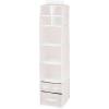 image:imagemDesign Fabric Hanging Organizer  Over Closet Rod Storage  7 Shelves3 Removable Drawers for Baby Nursery or Bedroom Organization Holds Clothes Toys Accessories Jane Collection PinkWhiteCreamWhite