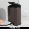 image:imagemDesign Pedal Bin  5 L Stainless Steel Metal Waste Bin with Pedal Lid and Plastic Insert  Small Household Rubbish Bin for Bathroom and Kitchen or as Office Bin etc  BronzeBronze