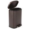 image:imagemDesign Pedal Bin  5 L Stainless Steel Metal Waste Bin with Pedal Lid and Plastic Insert  Small Household Rubbish Bin for Bathroom and Kitchen or as Office Bin etc  BronzeBronze