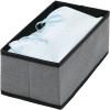 image:imagemDesign Soft Fabric Dresser Drawer and Closet Storage Organizer Bin for Bedroom  Holds Lingerie Bras Socks Leggings Clothes Purses Scarves Lido Collection  6 Pack  Charcoal GrayBlack