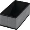 image:imagemDesign Soft Fabric Dresser Drawer and Closet Storage Organizer Bin for Bedroom  Holds Lingerie Bras Socks Leggings Clothes Purses Scarves Lido Collection  6 Pack  Charcoal GrayBlack