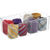image:imagemDesign Storage Box with 2 Compartments  Practical Clothing Storage Box for The Bedroom  Makeup Accessories and Clothes Organiser  Set of 8  Clear