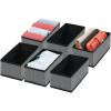 image:imagemDesign Soft Fabric Dresser Drawer and Closet Storage Organizer Bin for Bedroom  Holds Lingerie Bras Socks Leggings Clothes Purses Scarves Lido Collection  6 Pack  Charcoal GrayBlack